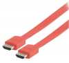 Eladó Már csak volt!!! HDMI laposkábel 1.4 HDMI csatlakozó HDMI csatlakozó 2m piros - olcsó, Új Eladó Már csak volt!!! - Miskolc ( Borsod-Abaúj-Zemplén ) fotó 1