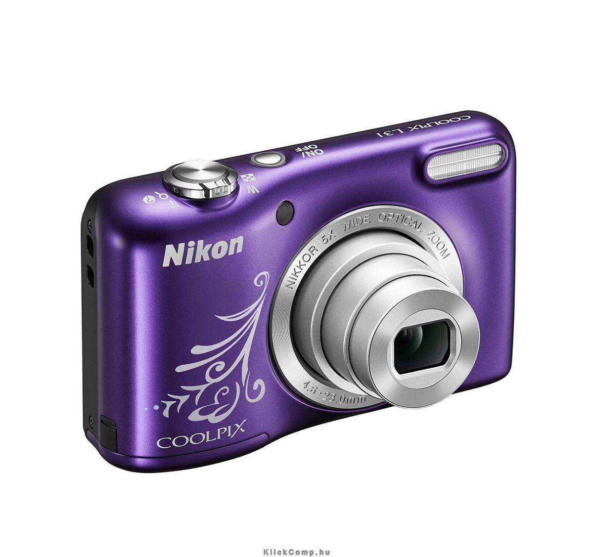 Eladó Már csak volt!!! Fényképezőgép Nikon Coolpix L31 Lineart Lila digitális - olcsó, Új Eladó Már csak volt!!! - Miskolc ( Borsod-Abaúj-Zemplén ) fotó
