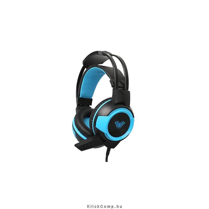 Eladó Már csak volt!!! Gamer Headset mikrofonos fekete kék ACME Aula Shax Fejhallgató - olcsó, Új Eladó Már csak volt!!! - Miskolc ( Borsod-Abaúj-Zemplén ) fotó