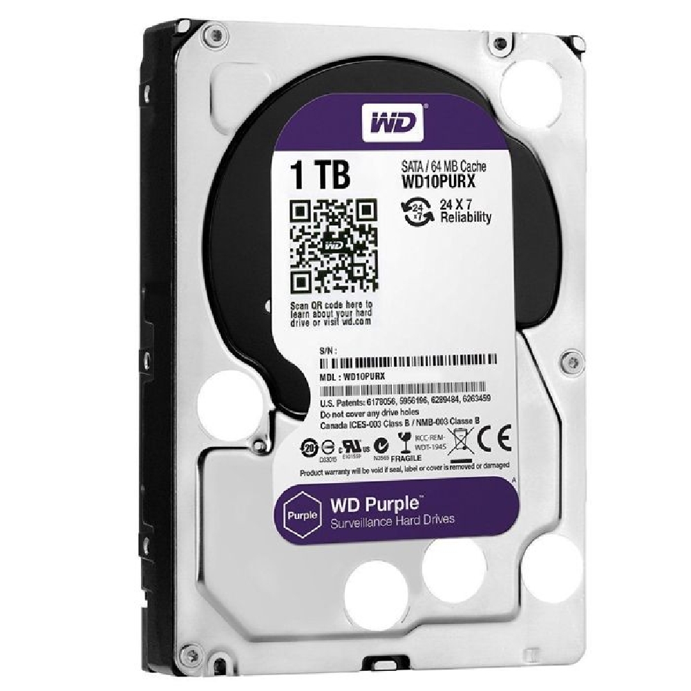 Eladó 1TB 3,5" HDD SATA3 Western Digital Purple HDD 64MB 5400RPM - olcsó, Új Eladó - Miskolc ( Borsod-Abaúj-Zemplén ) fotó