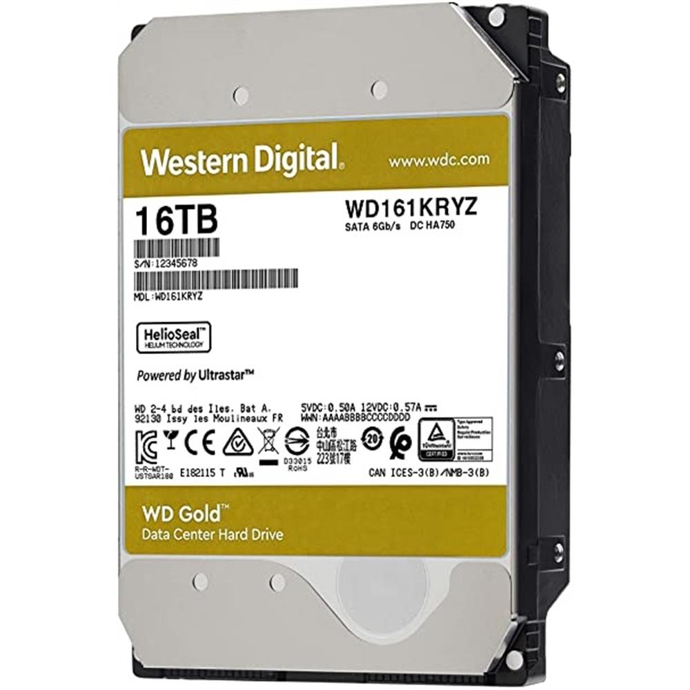 Eladó 1TB 3,5" HDD SATA3 16000GB belső 7200RPM 512MB Western Digital Gold - olcsó, Új Eladó - Miskolc ( Borsod-Abaúj-Zemplén ) fotó