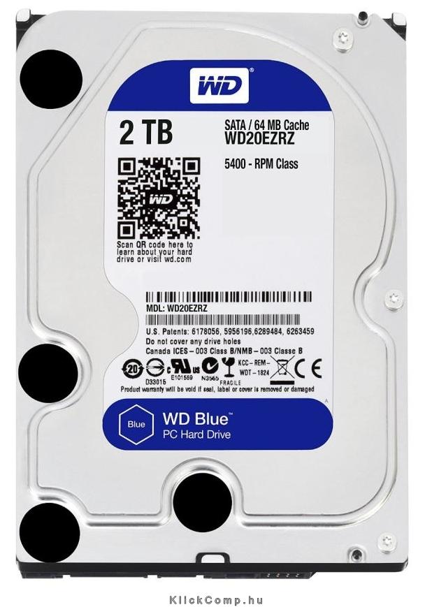 Eladó Már csak volt!!! 2TB 3,5" HDD SATA3 64MB Western Digital Blue - olcsó, Új Eladó Már csak volt!!! - Miskolc ( Borsod-Abaúj-Zemplén ) fotó