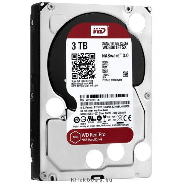 Eladó Már csak volt!!! Western Digital 3TB 3,5" HDD Desktop 7200rpm, 64 MB puffer, SATA-600 Red Pro - olcsó, Új Eladó Már csak volt!!! - Miskolc ( Borsod-Abaúj-Zemplén ) fotó