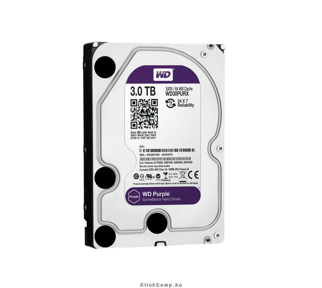 Eladó Már csak volt!!! 3TB 3,5" HDD SATA-600 Desktop Western Digital Purple - olcsó, Új Eladó Már csak volt!!! - Miskolc ( Borsod-Abaúj-Zemplén ) fotó
