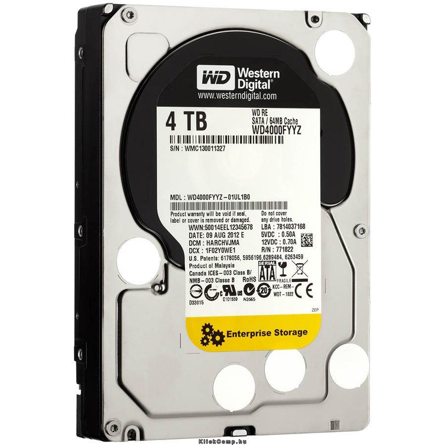 Eladó Már csak volt!!! 4TB 3,5" SATAIII HDD Western Digital Raid Edition 4 winchester - olcsó, Új Eladó Már csak volt!!! - Miskolc ( Borsod-Abaúj-Zemplén ) fotó
