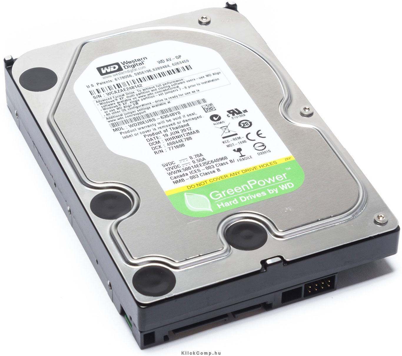 Eladó Már csak volt!!! 4TB 3,5" SATAIII HDD Western Digital AV-GP winchester - olcsó, Új Eladó Már csak volt!!! - Miskolc ( Borsod-Abaúj-Zemplén ) fotó