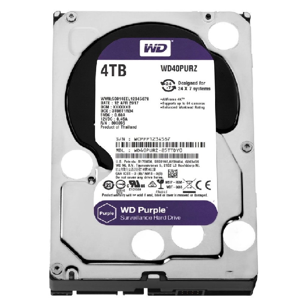 Eladó Már csak volt!!! 4TB 3,5" HDD SATA3 Western Digital Purple HDD 64MB 5400RPM - olcsó, Új Eladó Már csak volt!!! - Miskolc ( Borsod-Abaúj-Zemplén ) fotó