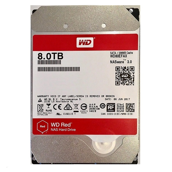 Eladó Már csak volt!!! 8TB 3,5" HDD WD SATA3 5400rpm 256MB Red - olcsó, Új Eladó Már csak volt!!! - Miskolc ( Borsod-Abaúj-Zemplén ) fotó
