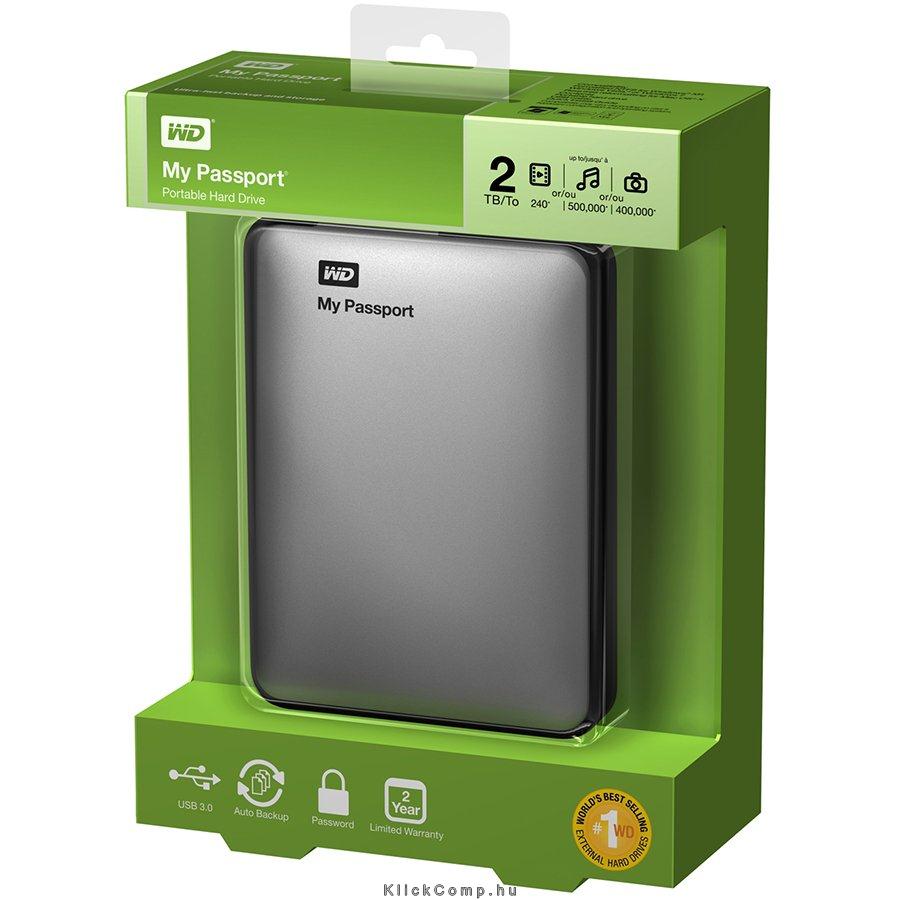 Eladó Már csak volt!!! WD My Passport 2TB 2,5'' USB3 Silver - olcsó, Új Eladó Már csak volt!!! - Miskolc ( Borsod-Abaúj-Zemplén ) fotó