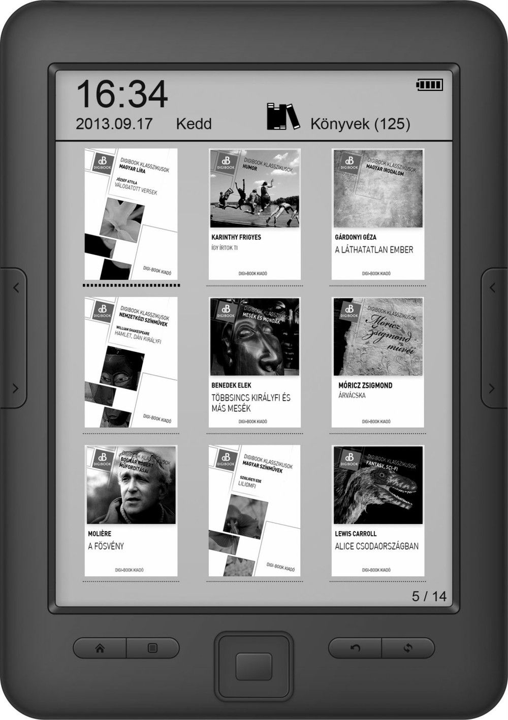 Eladó Már csak volt!!! e-book olvasó 6" Eink PEARL 4GB Ajándék 175 könyv Plus 50 kötet Wayteq Digibook - olcsó, Új Eladó Már csak volt!!! - Miskolc ( Borsod-Abaúj-Zemplén ) fotó