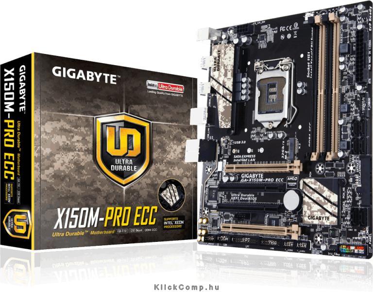 Eladó Már csak volt!!! Alaplap B150 LGA1151 mATX Gigabyte X150M-PRO ECC Intel - olcsó, Új Eladó Már csak volt!!! - Miskolc ( Borsod-Abaúj-Zemplén ) fotó