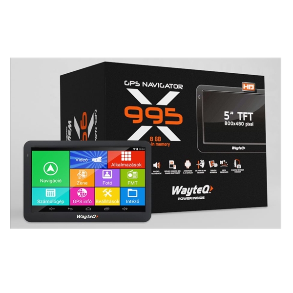 Eladó Már csak volt!!! Navigáció 5" GPS WAYTEQ x995 8GB Bluetooth Plus Sygic 3D Teljes Európa Navigáció - olcsó, Új Eladó Már csak volt!!! - Miskolc ( Borsod-Abaúj-Zemplén ) fotó
