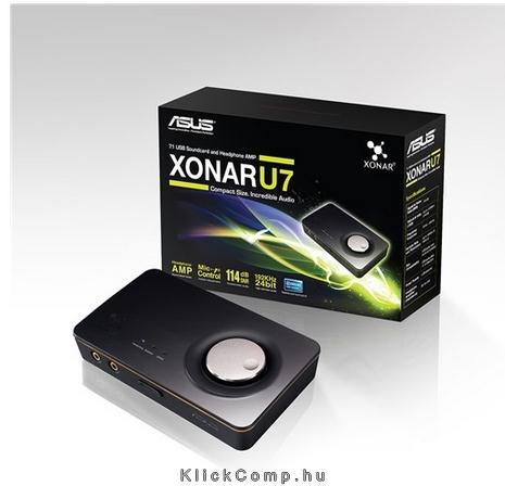 Eladó Már csak volt!!! Hangkártya USB ASUS XONAR U7 - olcsó, Új Eladó Már csak volt!!! - Miskolc ( Borsod-Abaúj-Zemplén ) fotó