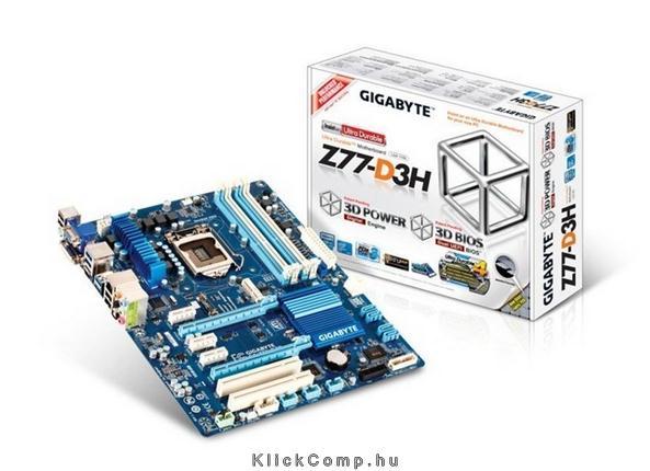 Eladó Már csak volt!!! Gigabyte Z77-D3H Intel Z77 LGA1155 ATX alaplap - olcsó, Új Eladó Már csak volt!!! - Miskolc ( Borsod-Abaúj-Zemplén ) fotó