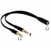 Eladó Már csak volt!!! Átalakító Kábel stereo jack 1x 3.5mm 4pin female to 2x 3.5mm 3pin male - olcsó, Új Eladó Már csak volt!!! - Miskolc ( Borsod-Abaúj-Zemplén ) fotó 1